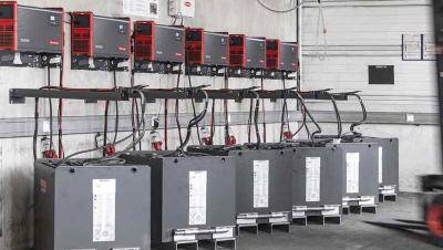 Locale ricarica batterie carrelli elevatori